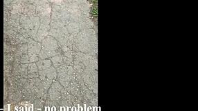 A sex infused experience of a man giving a street blowjob to a random man