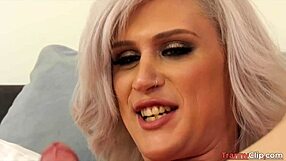 Hey, blonde shemale, are you craving that black cock tonight?