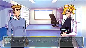 3D animated hentai featuring a sexy teacher and student