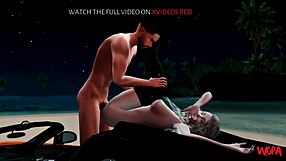 3D animated video of wife having sex with another man