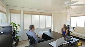 Loan4k credit company office perfect for a naughty teen
