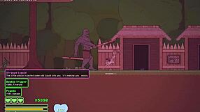Speedrun through a jungle captivity in a 2D animated game