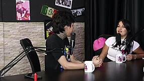 Wow! Brazilian Teen in Sheer Red Lingerie Gets Wild with Dj Rafa Loira and Mateus Hwang!