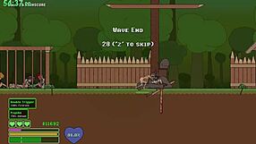 Speedrun through a jungle captivity in a 2D animated game