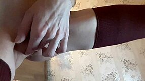 Close up shots of tight pussy action with a petite teen
