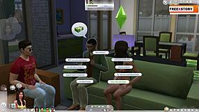 Animated porn game with The Sims characters