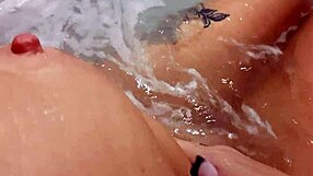 Hot tub solo session with loud money shot and more