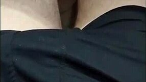 Secretly sucking a big cock in a homemade video