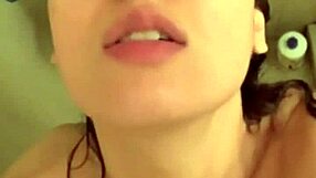 Beautiful teenage girlfriend shows off her slim and perfect body