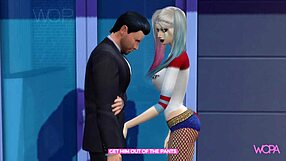 Harley Quinn Bangs Bruce in Front of His Shocked Wife