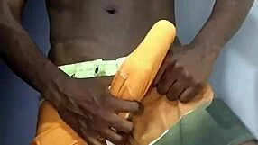 Gay amateur gives deep blow job to big cock