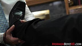 Gay bishop screws young Mormon in tight uniform