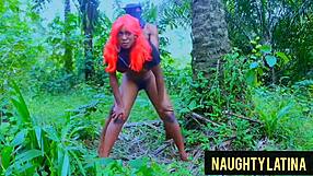 18-19 year old amateurs enjoying hardcore missionary sex in the bush