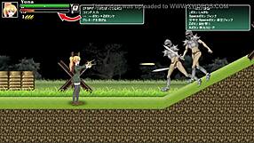 Hentai game features cute blonde girl in military action