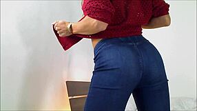 Older women dominate and pleasure in a JOI video