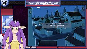 Azula's sensual shower in the Avatar: TLA game