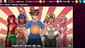 Cartoon porn with a harem of heroes at Bunny’s house 2