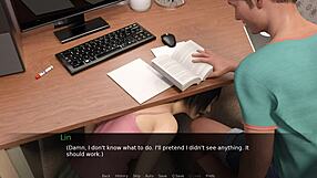 Interactive game with a beautiful MILF and her big tits