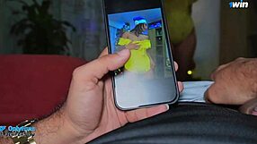 Playing video games and having sex with a beautiful Colombian woman on Christmas