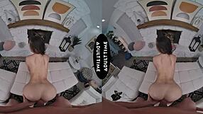 VR experience of rough sex with a busty babe