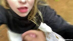 Girlfriend Gets Wild Facial in the Deep Dark Woods