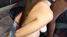Beautiful big ass gets spanked by lover