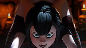 3D animated porn with Mavis in the background