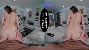 VR experience of rough sex with a busty babe