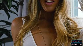 Hailey afton, Canadian teen blonde model undressing solo