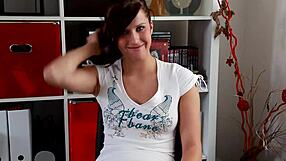 Morgan Blanchette pleasuring herself at home
