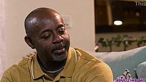 Old black man seduces a redhead twink and gives him his first anal sex
