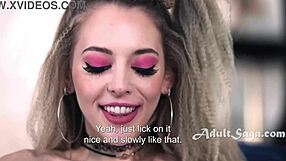 Kissing Practice with Her Bestie Turns WILD - Liliy Larimar, Laney Grey!