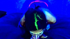 Small transgender beauty, Princess Natasha Rotten, enjoys playing with her toys