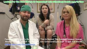 Big tits Asian student gets gyno exam in hospital