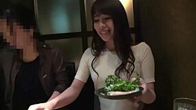A hardcore amateur video with natural tits and an Asian starlet