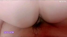 A lot of cum on my face after kissing and anal sex with a mature Latino man