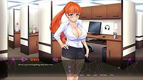 Femdom hentai game with romantic and rough sex scenes