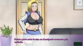 android 18 from dbz craves cash and jumps into wild sex