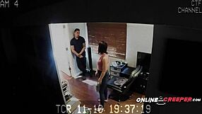 Taped up teen gets rough sex with a horny monster