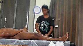 Hidden camera captures happy ending massage in action