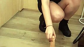 Masturbating in the fitting room