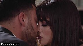 Adorable couple has passionate and intense sex session