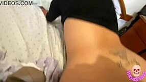 Cum inside me, my big cock loving girlfriend gets bent over for hardcore sex