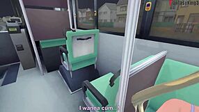 See through uniforms and outdoor action in Bus Futa Fantasy