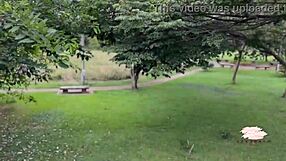 Outdoor sex with a gay classmate in the park