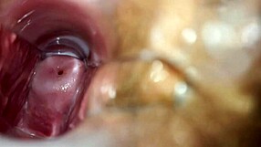 Close up of a woman’s orgasm in her vagina and on her cervix