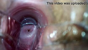 Close up of a woman’s orgasm in her vagina and on her cervix