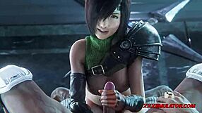 Beautiful natural tits and great cock riding in 3D hardcore video