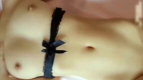 Small Chinese webcam model with a hairless pussy in POV video
