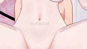 Beautiful anime with big-boobed step-sis in a cute outfit